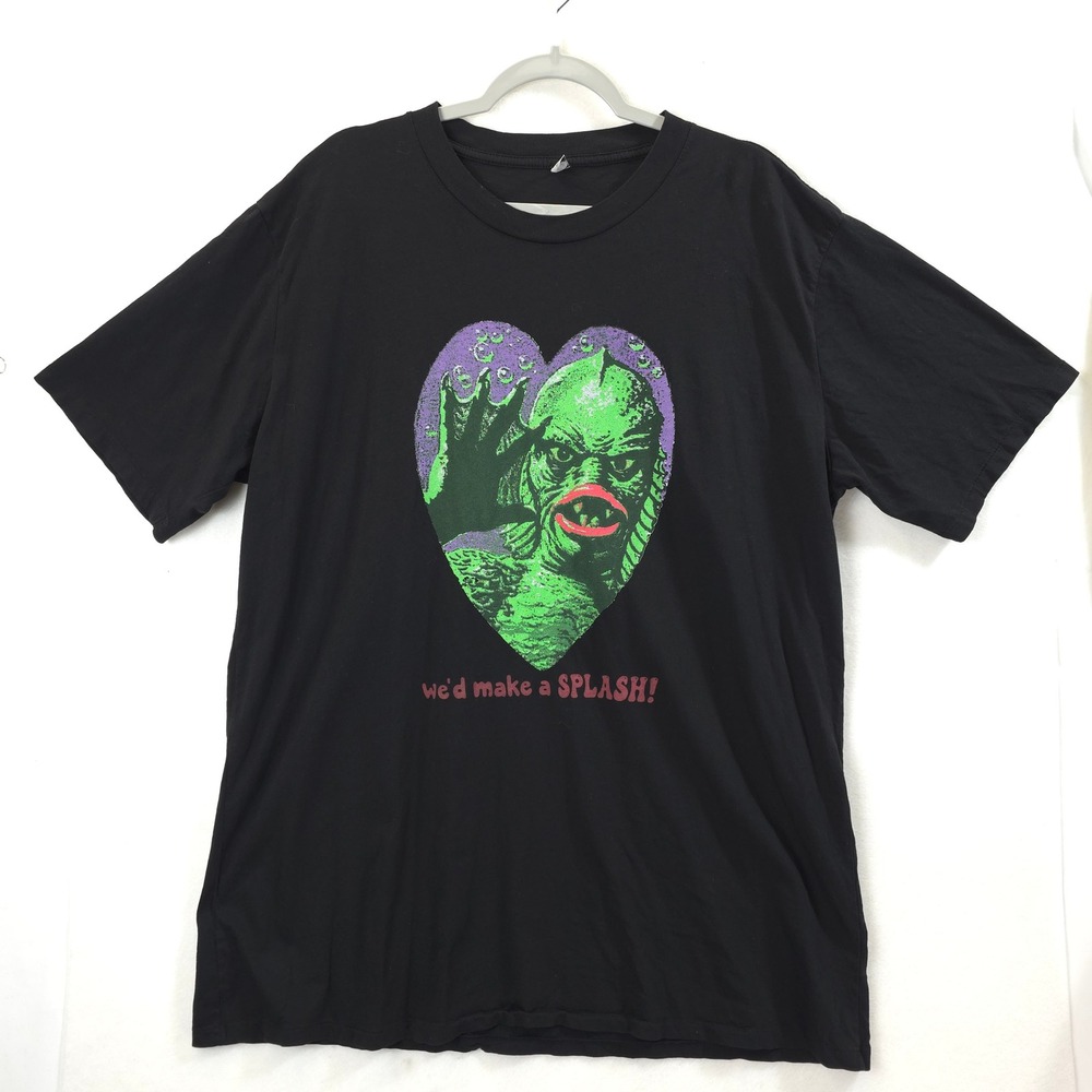 Local Boogeyman Creature From The Black Lagoon T-Shirt Black Mens XXL Horrorcore